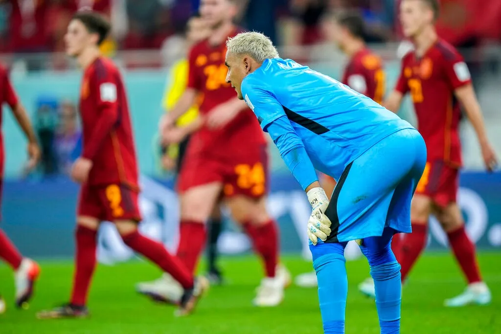 Keylor Navas recibió siete goles de España