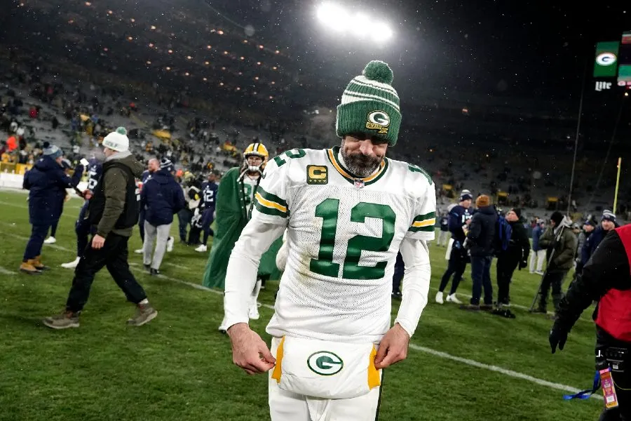 Aaron Rodgers al finalizar el encuentro