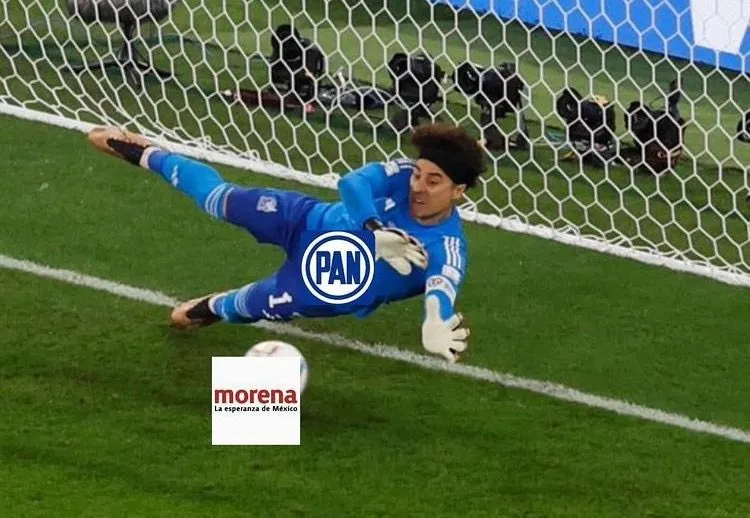 Utilizó la foto de la atajada