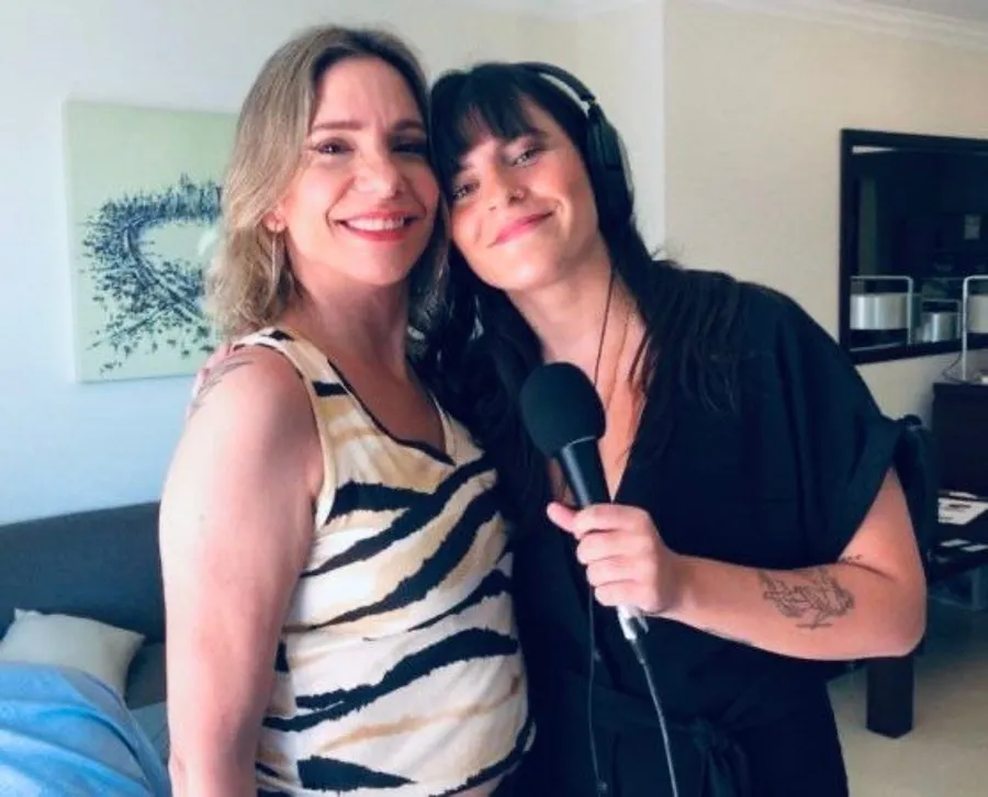 Angela Lorena y Lola del Carril minutos antes de su narración