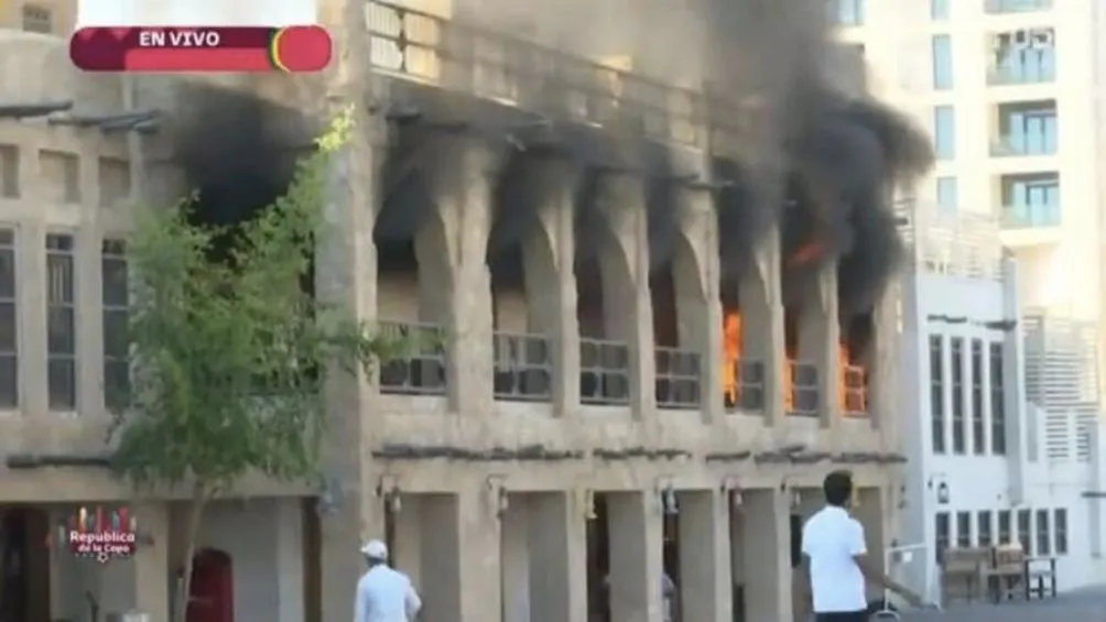 Momento del incendio