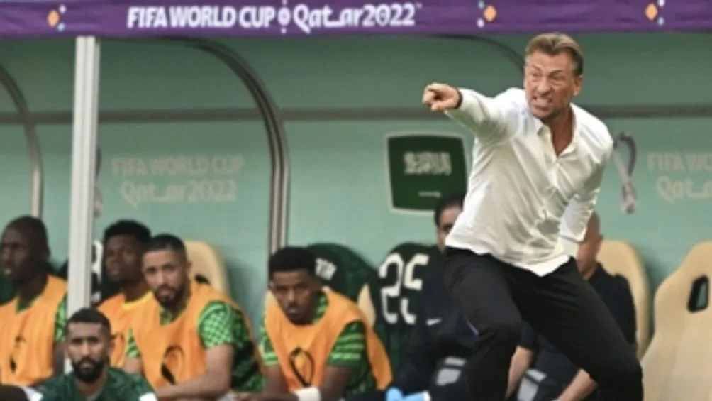 AP Renard viviendo el encuentro ante Argentina con intensidad