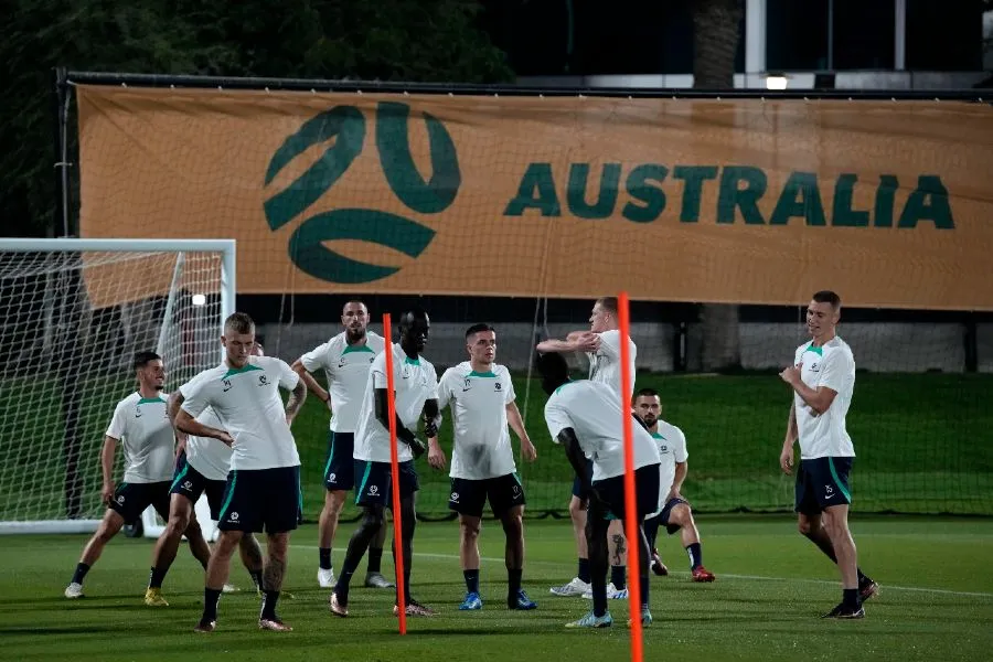 AP El combinado australiano en entrenamiento