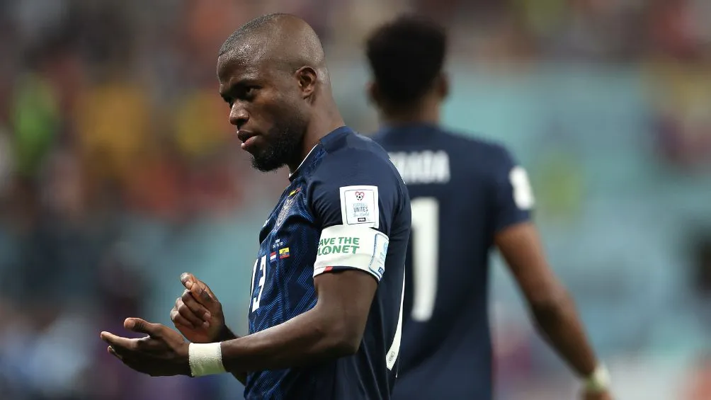 Enner Valencia celebra su gol