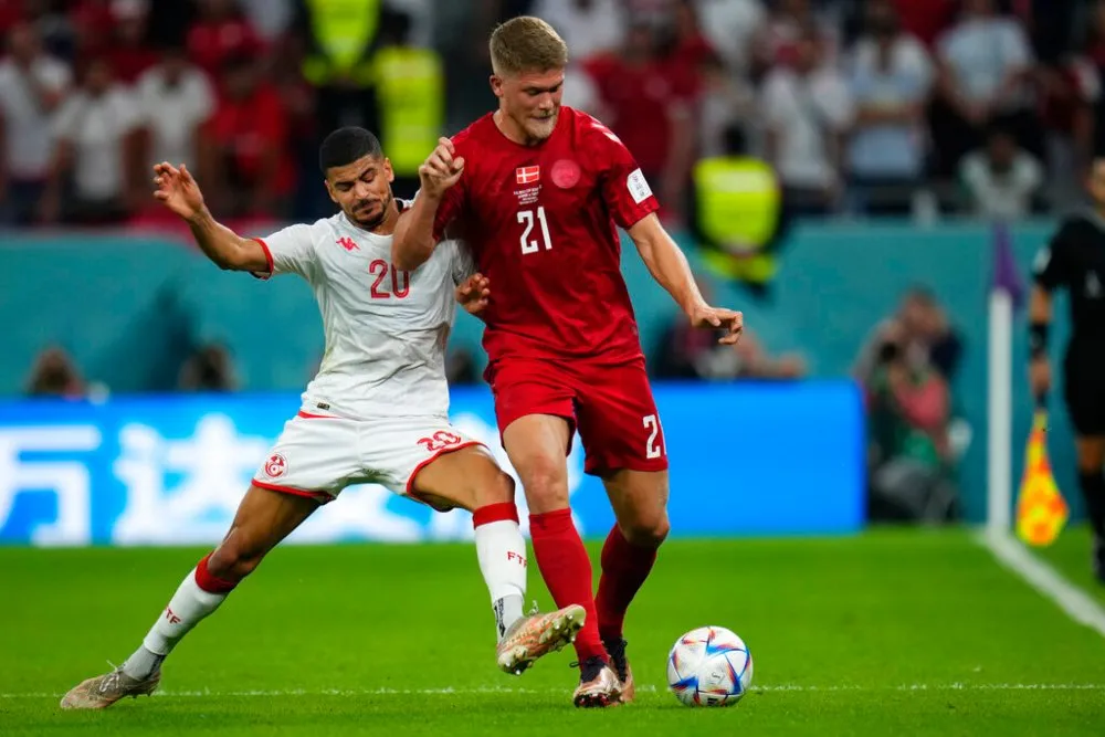 Túnez empató contra Dinamarca