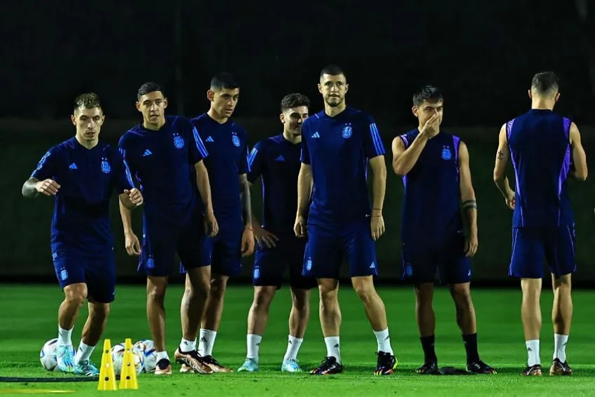 Argentina en entrenamiento previo a enfrentar a México