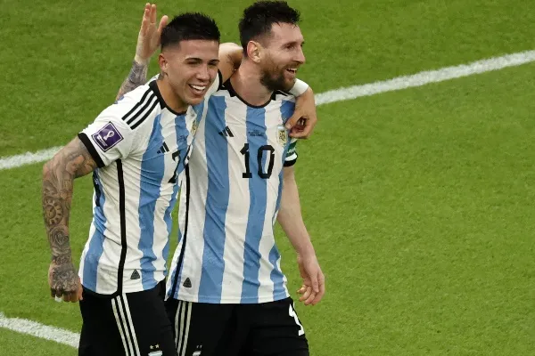 Lionel Messi en festejo por gol