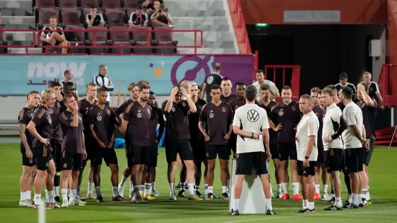 Alemania en entrenamiento