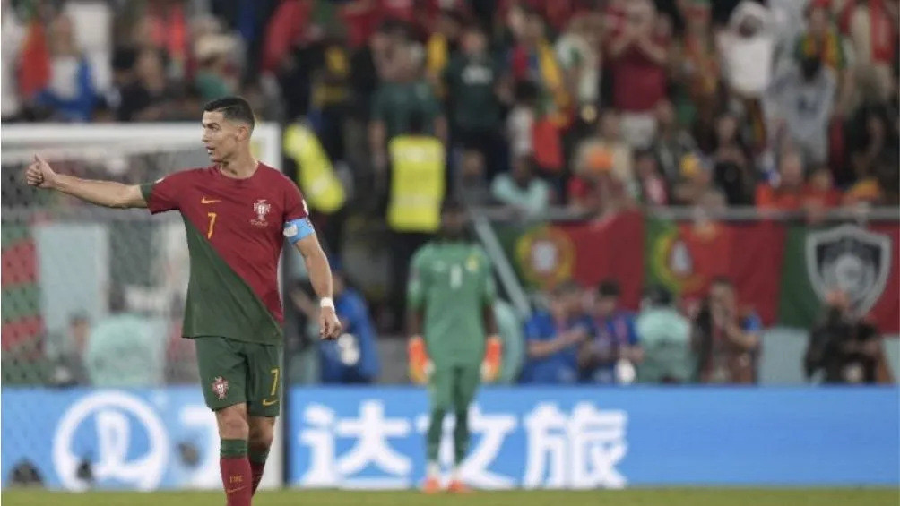 XINHUA CR7 en un partido con Portugal