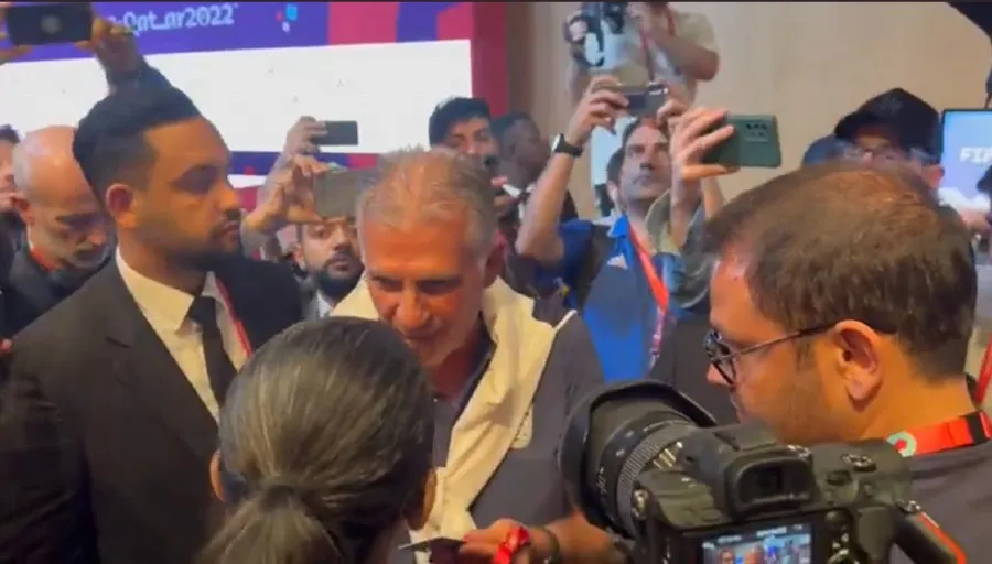 La reportera habló con Queiroz después de la conferencia