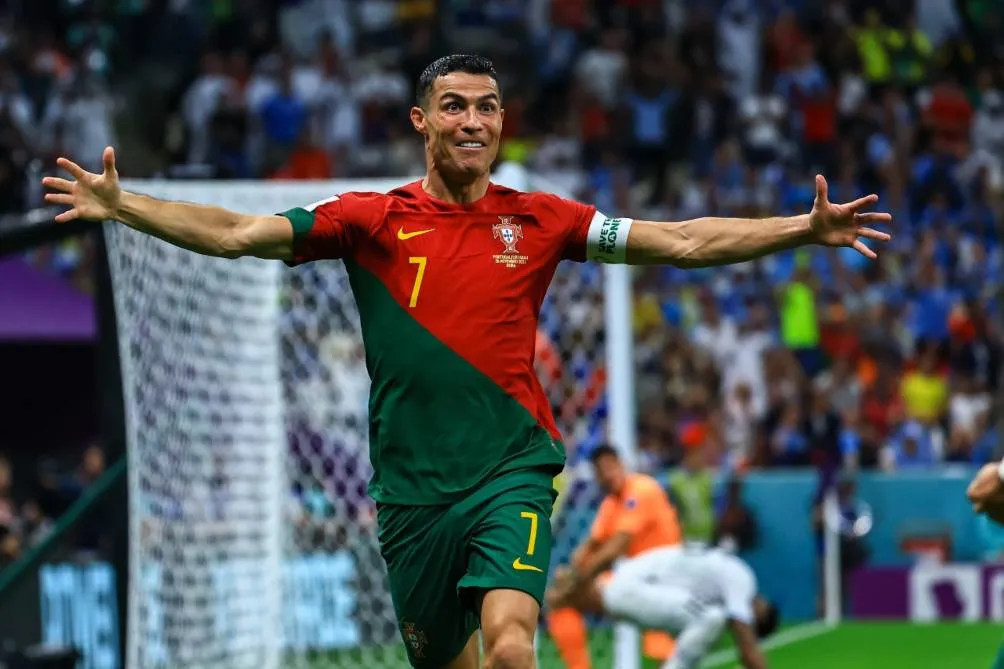 Cristiano Ronaldo en el juego contra Uruguay