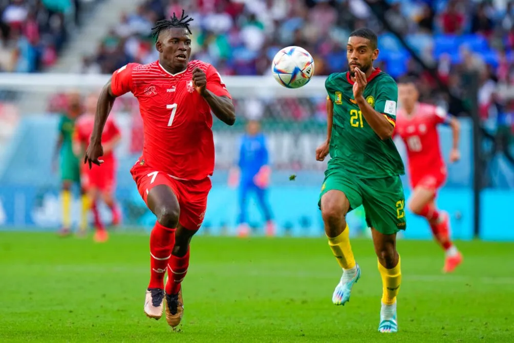 Suiza y Camerún son segundos y terceros del Grupo G