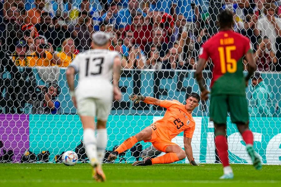 Bruno Fernandes hizo doblete ante Uruguay