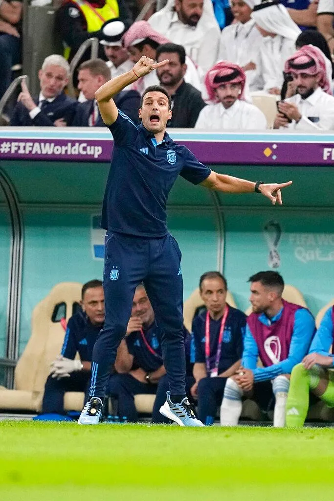 Lionel Scaloni en el México vs Argentina