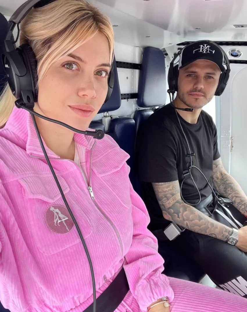 Icardi y Wanda en un viaje de vacaciones