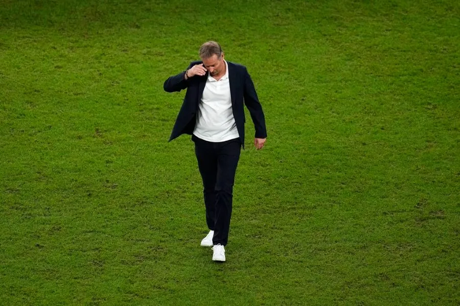 AP Kasper Hjulmand en eliminación de Dinamarca