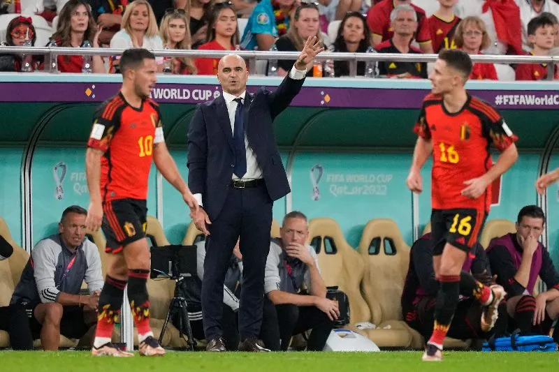 Roberto Martínez con Bélgica
