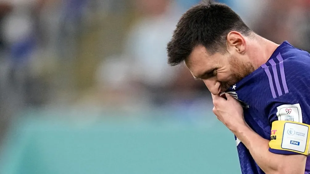 Messi falló un penal