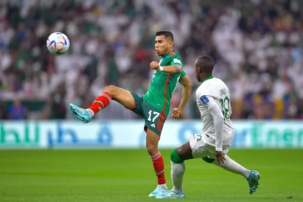 Orbelín Pineda con la Selección Mexicana en Qatar 2022