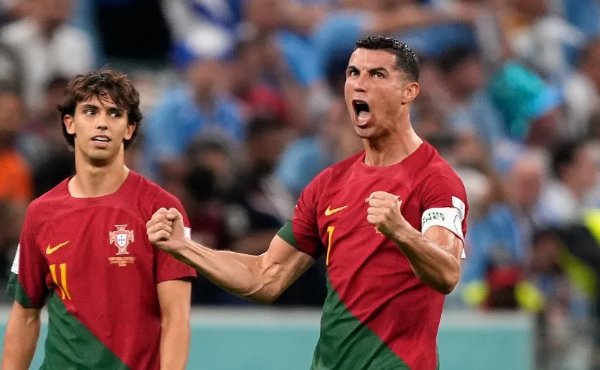 CR7 en celebración de gol