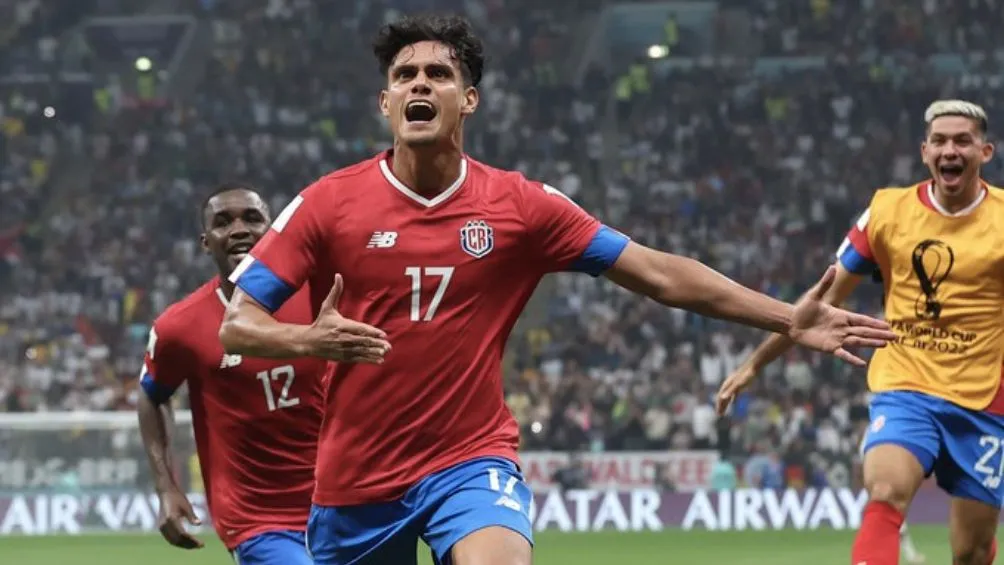 Tejeda tras anotar el gol que empataba el encuentro