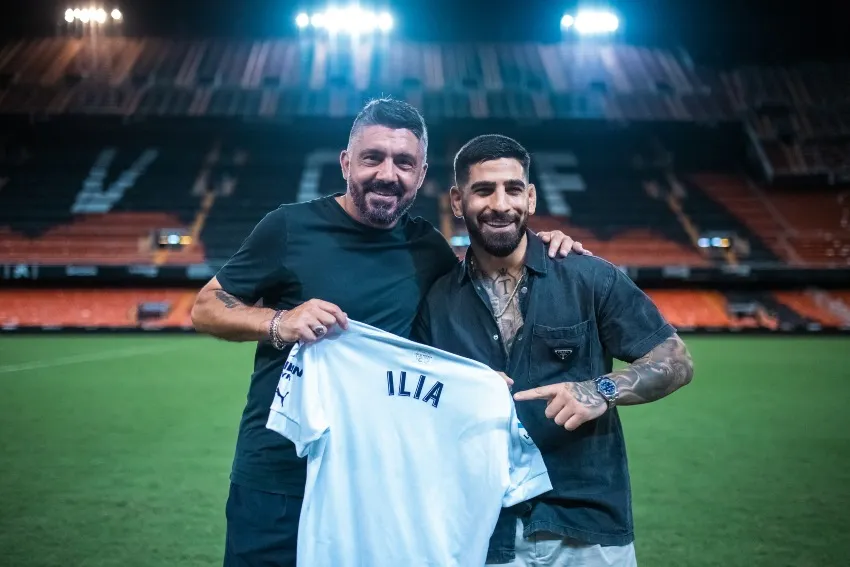 UFC Ilia Topuria con Gattuso de Valencia