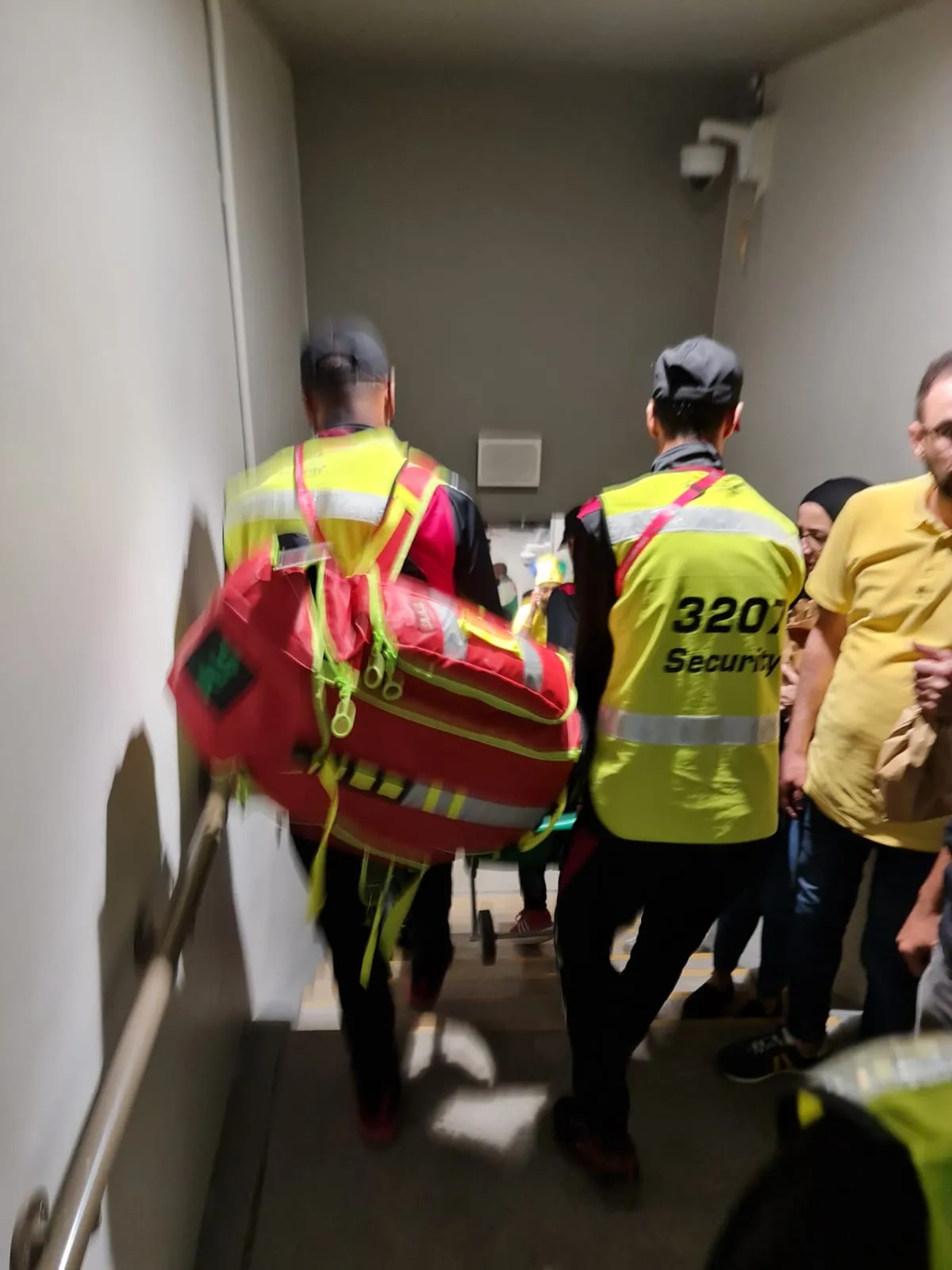 El aficionado fue trasladado a un hospital