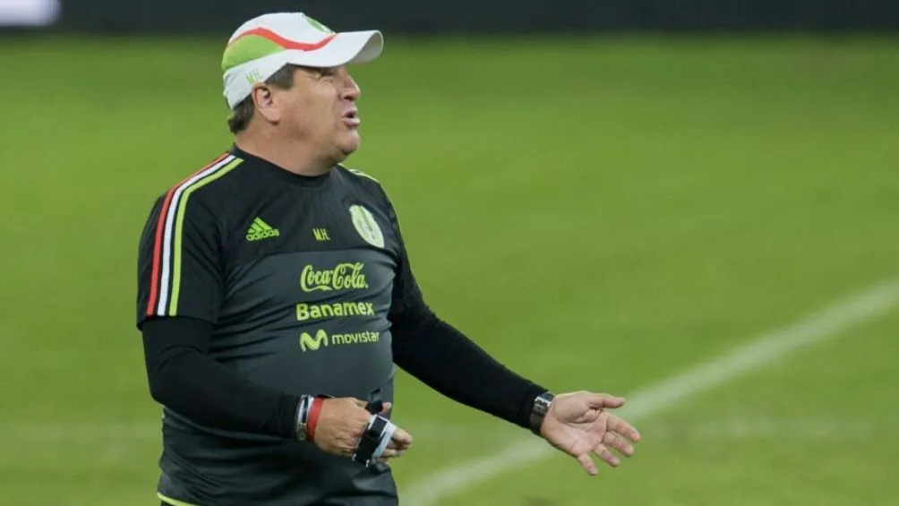 Migue Herrera en entrenamiento con la Selección