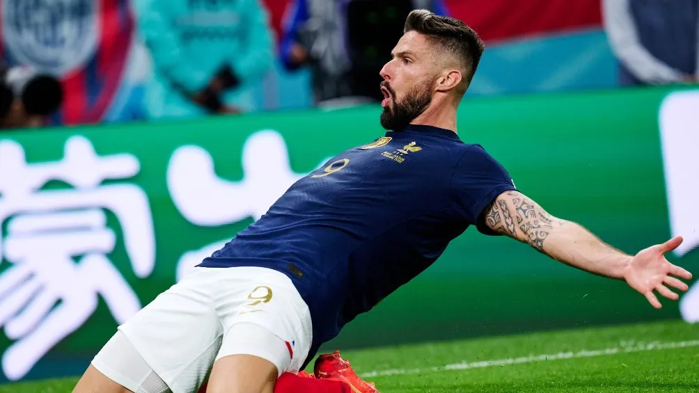 Oliver Giroud se convirtió en el máximo anotador de Francia