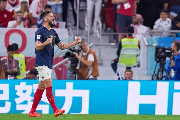 MEXSPORT Olivier Giroud con Francia ante Polonia en Qatar 2022