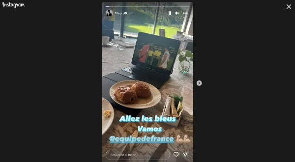 INSTAGRAM @10apg Gignac apoya a Francia en Qatar 2022 desde la Riviera Maya