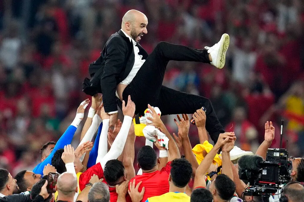 Walid Regragui es reconocido y querido por el plantel de Marruecos