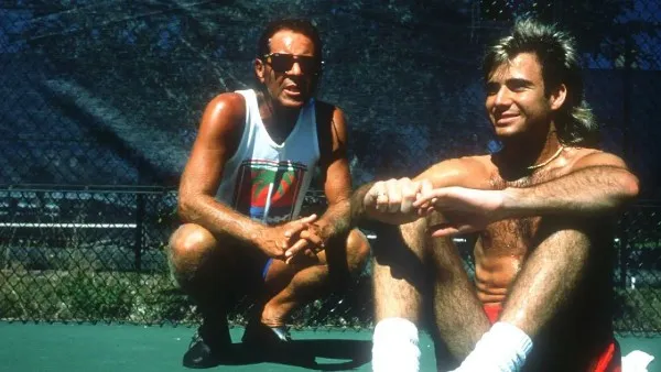 Nick Bollettieri y André Agassi