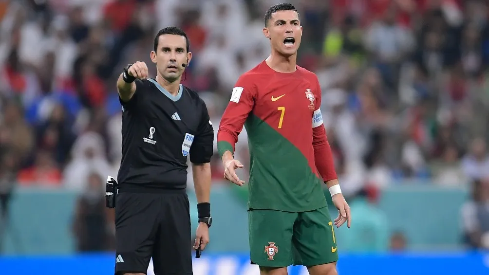 Cristiano Ronaldo junto a César Ramos en Qatar 2022