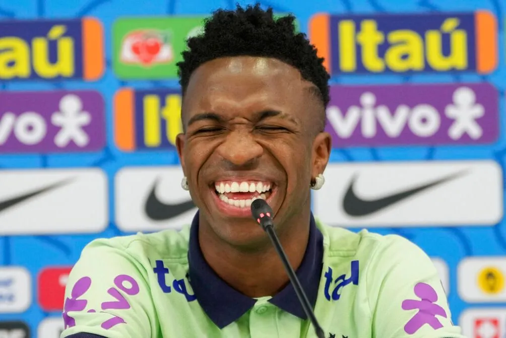 Vinicius Jr en conferencia de prensa