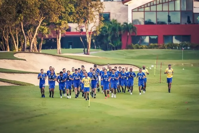 Jugadores del Club América en pretemporada