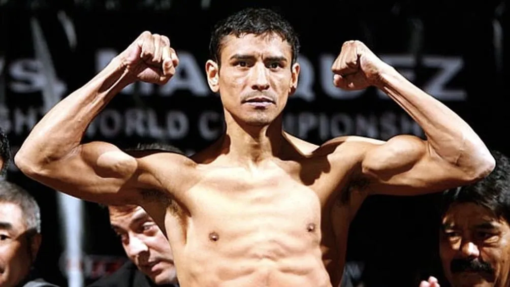 Márquez en una ceremonia de pesaje