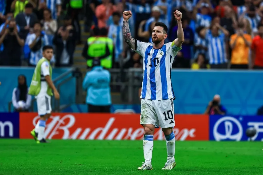 Messi enel partido ante Países Bajos