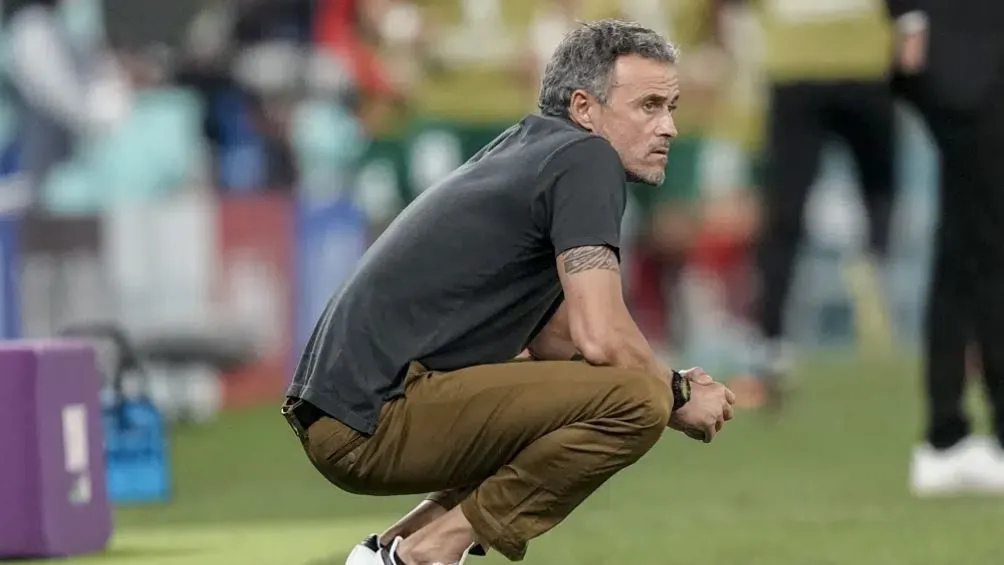 Luis Enrique durante la eliminación española
