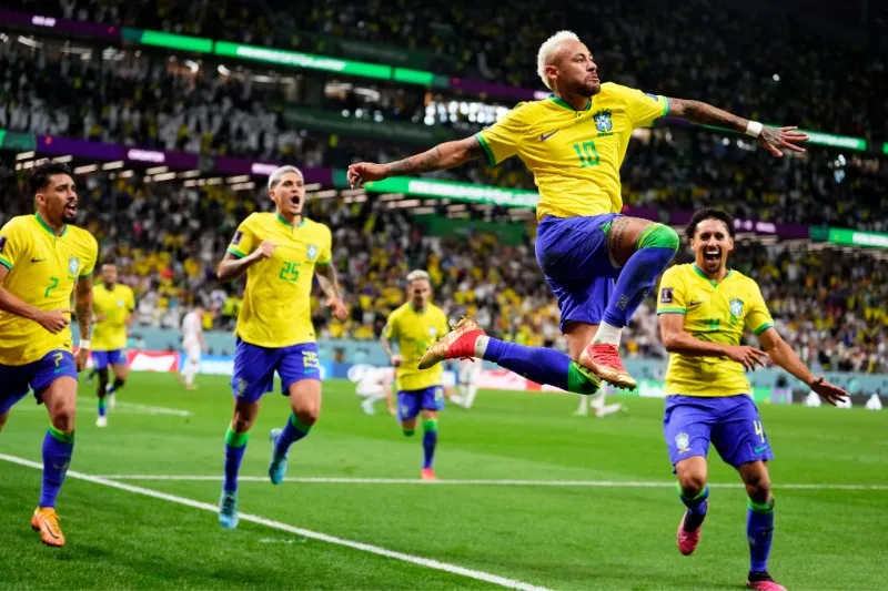 Neymar en festejo de gol