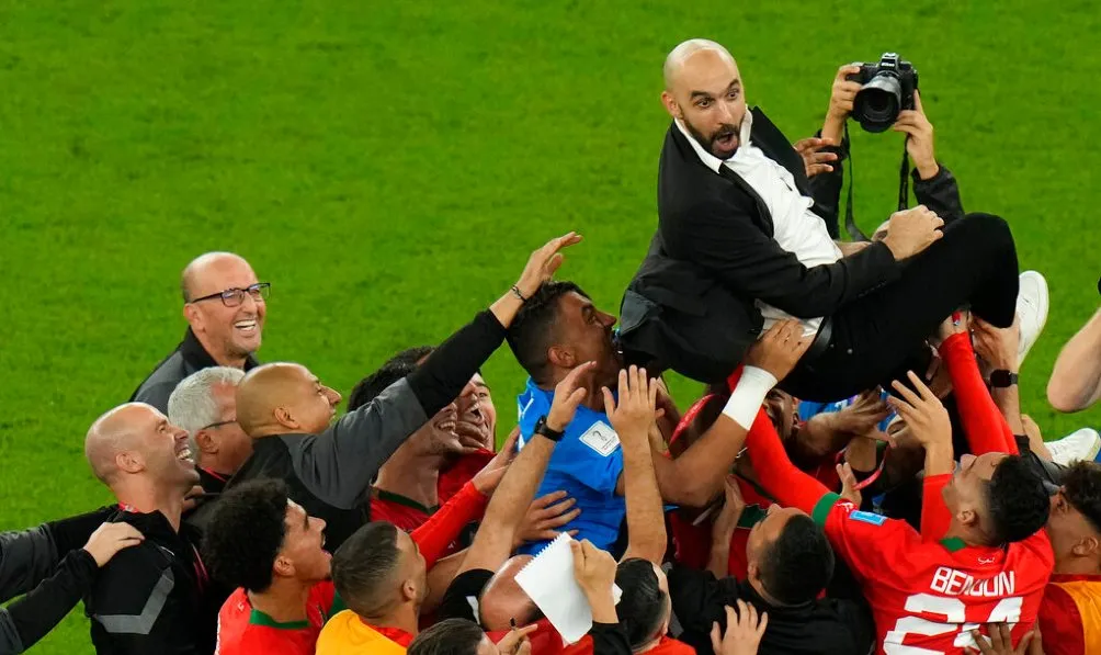 Walid Regragui, es héroe nacional en Marruecos