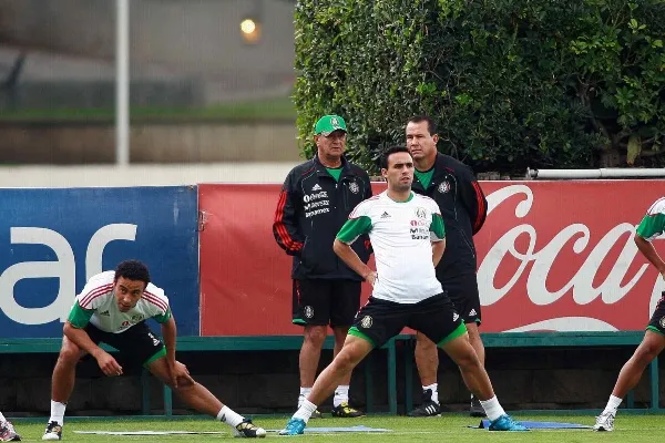 En entrenamiento con la Selección