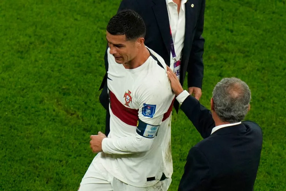 Cristiano Ronaldo y Fernando Santos