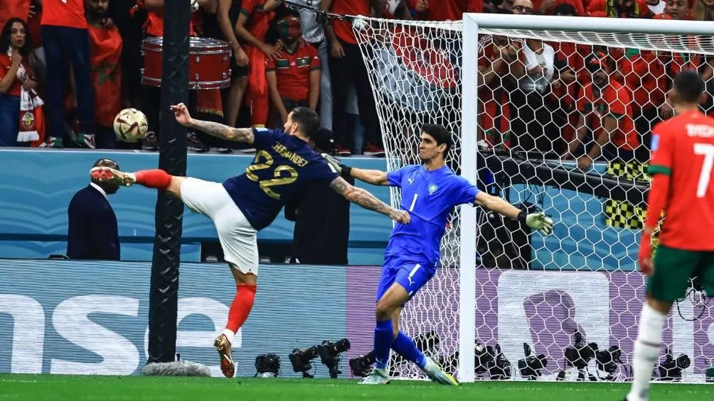 El remate del lateral francés fue al minuto 5