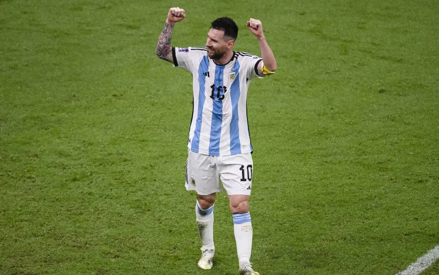 Messi tras obtener el pase a la Final de Qatar 2022