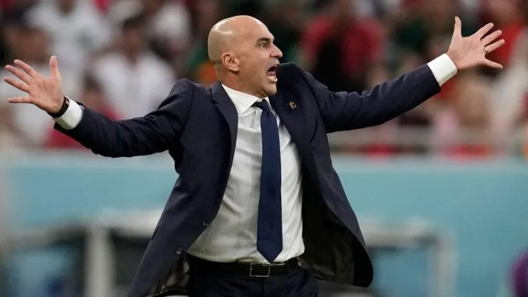 Roberto Martínez con Bélgica