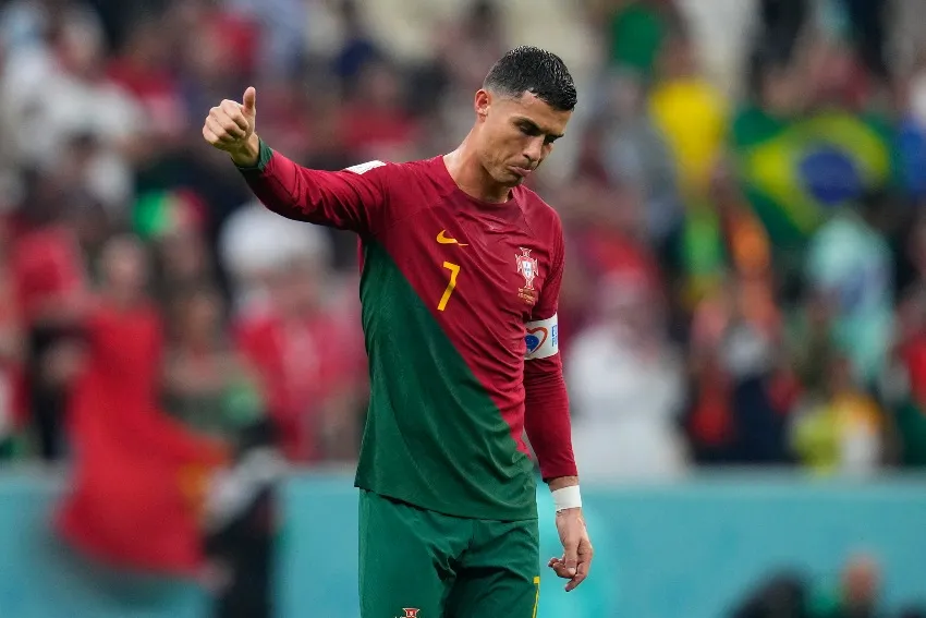 Cristiano Ronaldo con Portugal en Qatar 2022