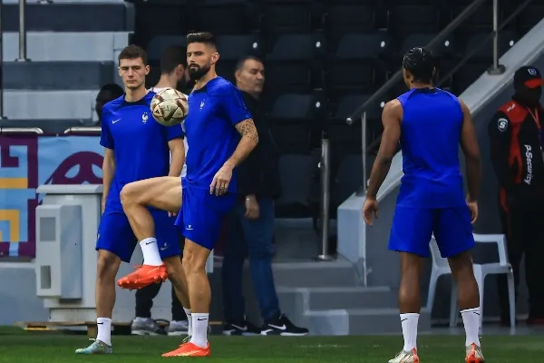 Entrenamiento de los galos previo a la Final