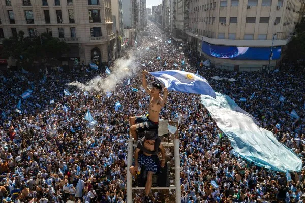 Los aficionados en Buenos Aires