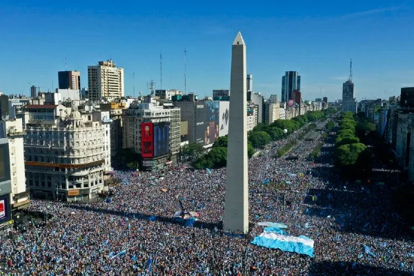 AP Los festejos en Buenos Aires